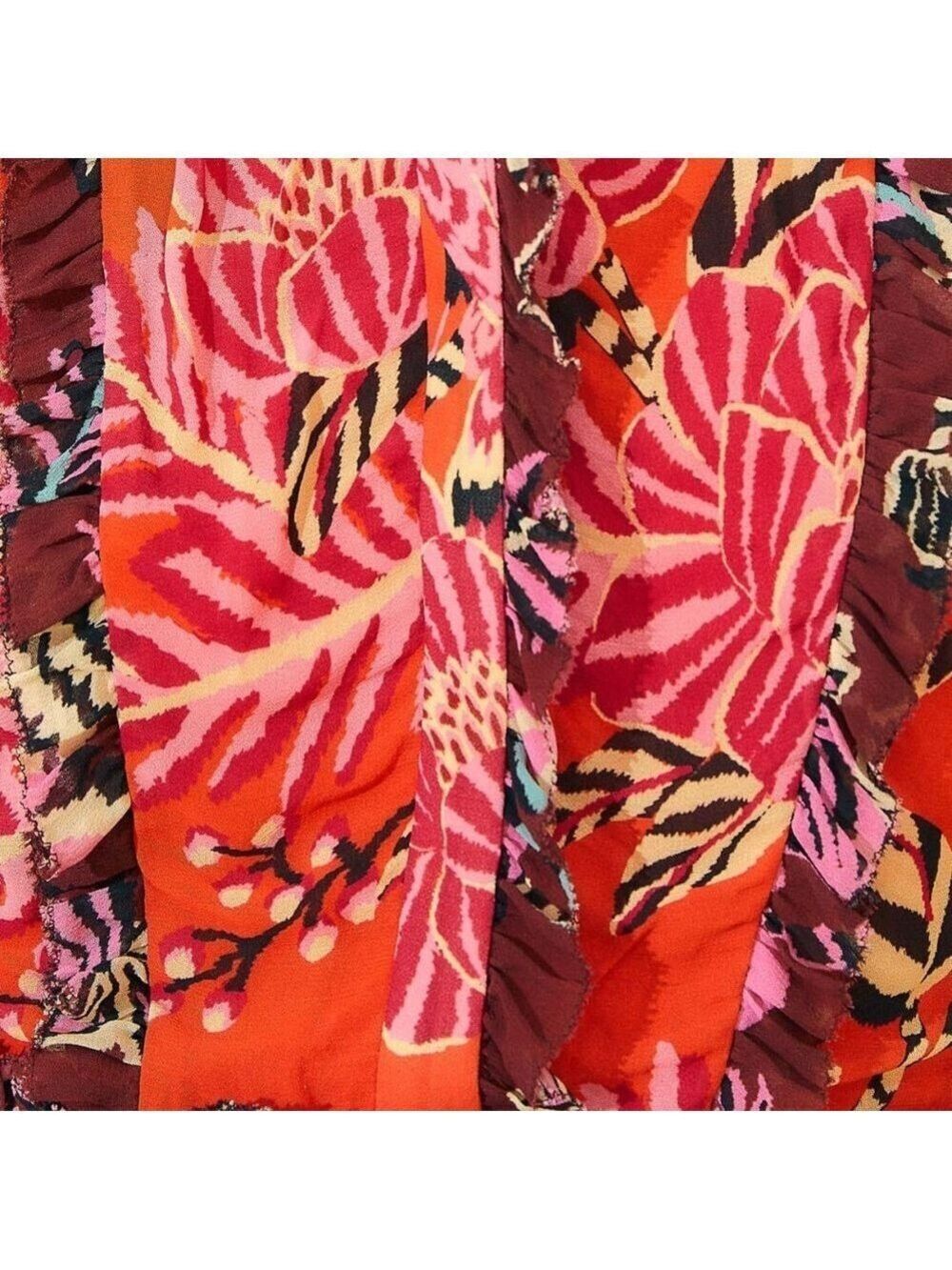 Farm Rio Mixed Floral Ruffle Mini Dress - Picture 8 of 12